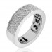1.50 ct Five Row Ladies Round Cut Diamond Anniversary Ring 